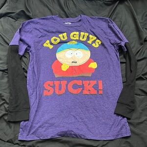 Purple Long Sleeve Graphic T-Shirt